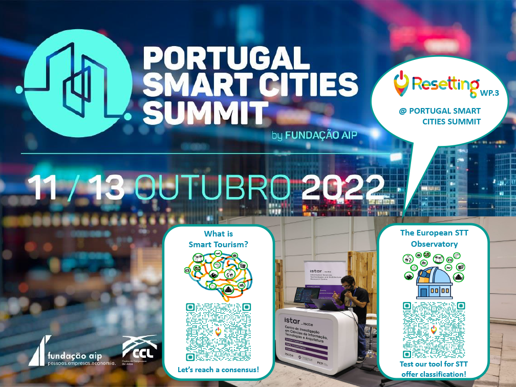 RESETTING tools and research presented: the development of Smart Trading tools introduced at the Portugal Smart cities Summit